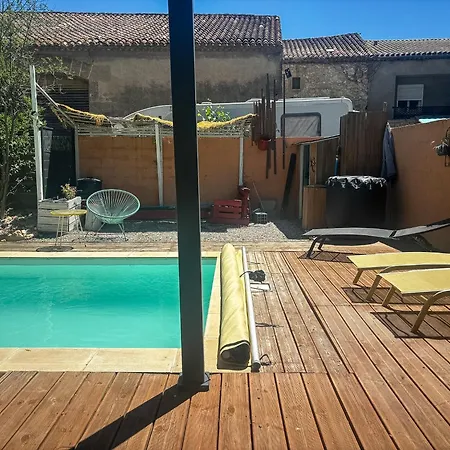Magnifique Climatisee , Brasero & Petanque Et Piscine 빌라 Coursan